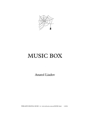 Book cover for MUSIC BOX for 4 flutes - LIADOV
