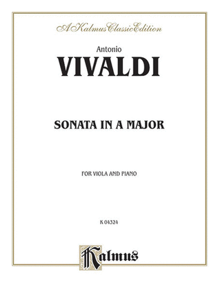 Book cover for Sonata in A Major