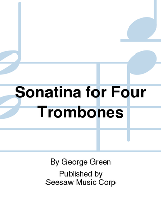 Book cover for Sonatina for Four Trombones