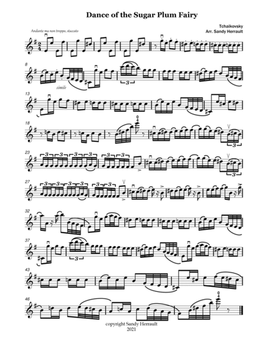 Nutcracker Suite, Solos for Intermediate Violin