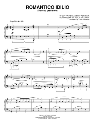 Romantico Idilio (Sans ta presence) (arr. Phillip Keveren)