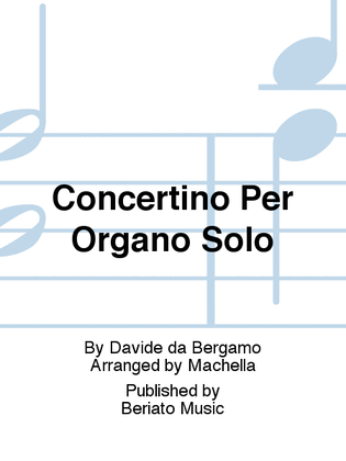 Book cover for Concertino Per Organo Solo