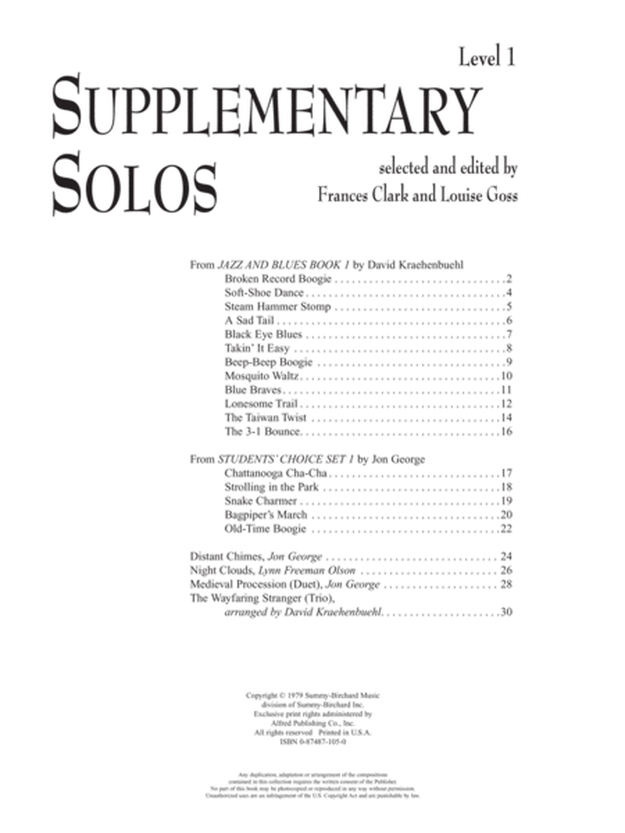 Supplementary Solos