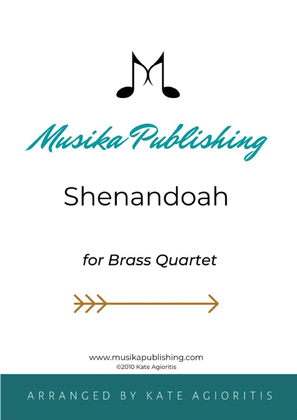 Book cover for Shenandoah - for Brass Quartet