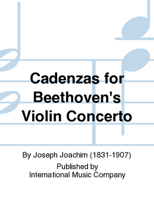 Book cover for Cadenzas For Beethoven'S Violin Concerto