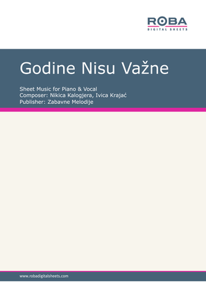 Book cover for Godine Nisu Vazne