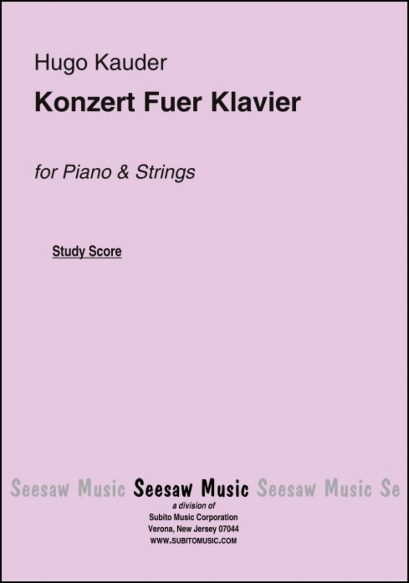 Konzert Fuer Klavier