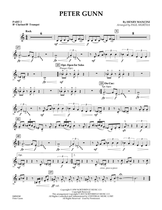 Book cover for Peter Gunn - Pt.2 - Bb Clarinet/Bb Trumpet
