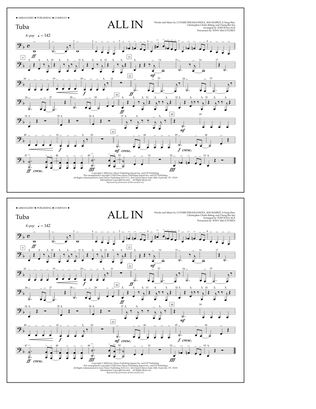 Book cover for ALL IN (arr. Tom Wallace) - Tuba