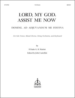 Book cover for Lord, My God, Assist Me Now / Domine, ad adjuvandum me festina (Full Score)