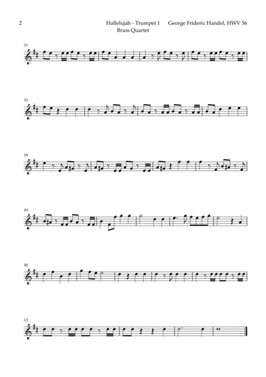 Hallelujah by Handel for Brass Quartet image number null