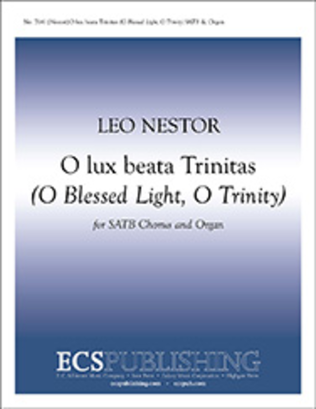 Book cover for O lux beata Trinitas (O blessed Light, O Trinity)