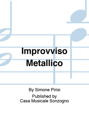 Book cover for Improvviso Metallico