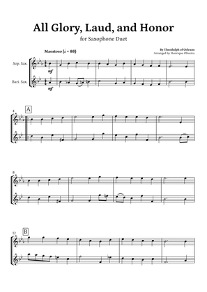All Glory, Laud, and Honor (for Saxophone Duet) - Easter Hymn