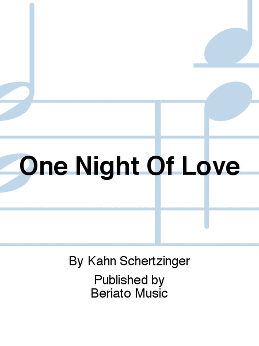 One Night Of Love