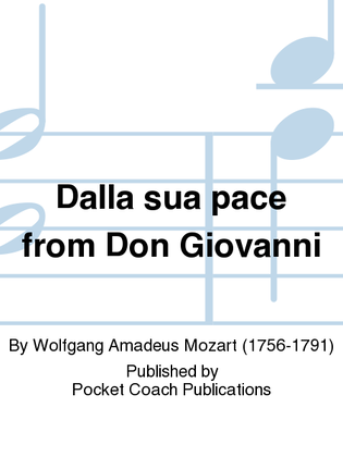 Book cover for Dalla sua pace from Don Giovanni