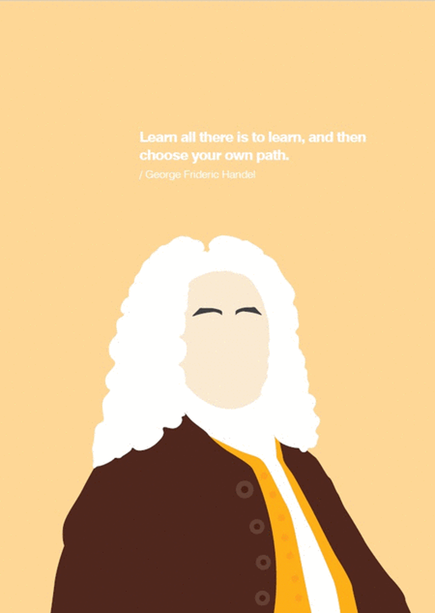 Handel Portrait Greetings Card