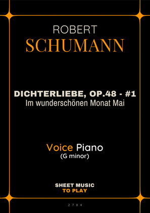 Dichterliebe, Op.48 No.1 - Voice and Piano - G minor (Full Score and Parts)