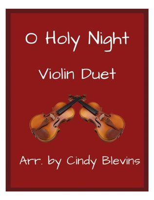 Book cover for O Holy Night, for Violin Duet