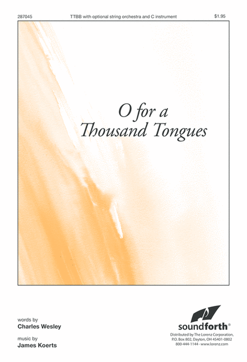 O for a Thousand Tongues