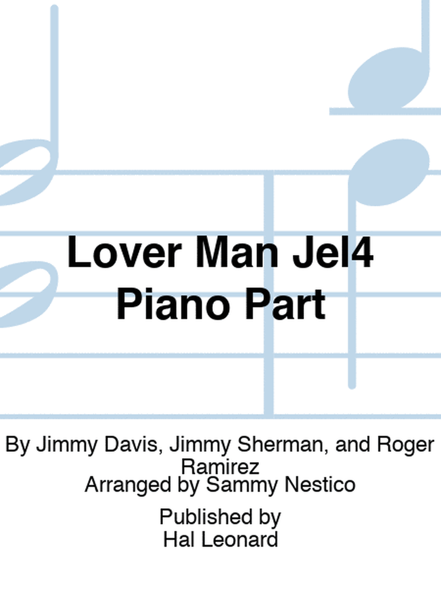 Lover Man Jel4 Piano Part