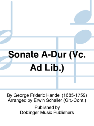 Sonate A-Dur (Vc. ad lib.)