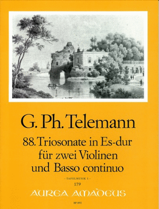 Book cover for Sonata a Tre E flat major TWV 42:Es1