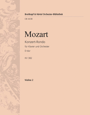 Concert Rondo in D major K. 382