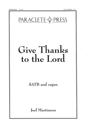Book cover for Give Thanks to the Lord