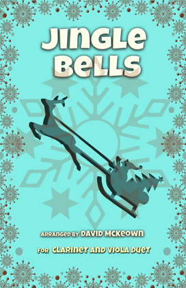 Book cover for Jingle Bells, Jazz Style, for Clarinet and Viola Duet
