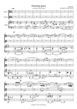 Book cover for Amazing grace TRIO (Piano & 2 Violas)