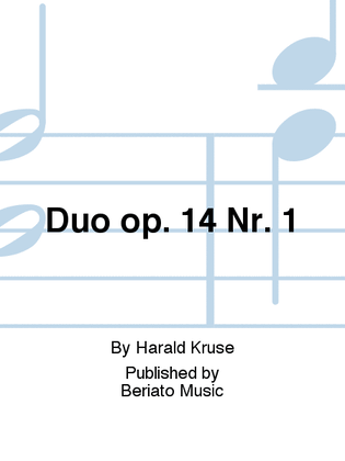 Book cover for Duo op. 14 Nr. 1