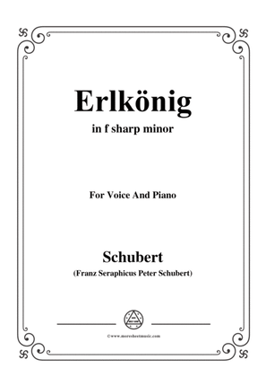 Schubert-Erlkönig in f sharp minor,for voice and piano