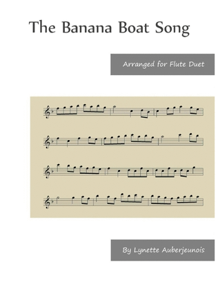 Book cover for The Banana Boat Song - Flute Duet