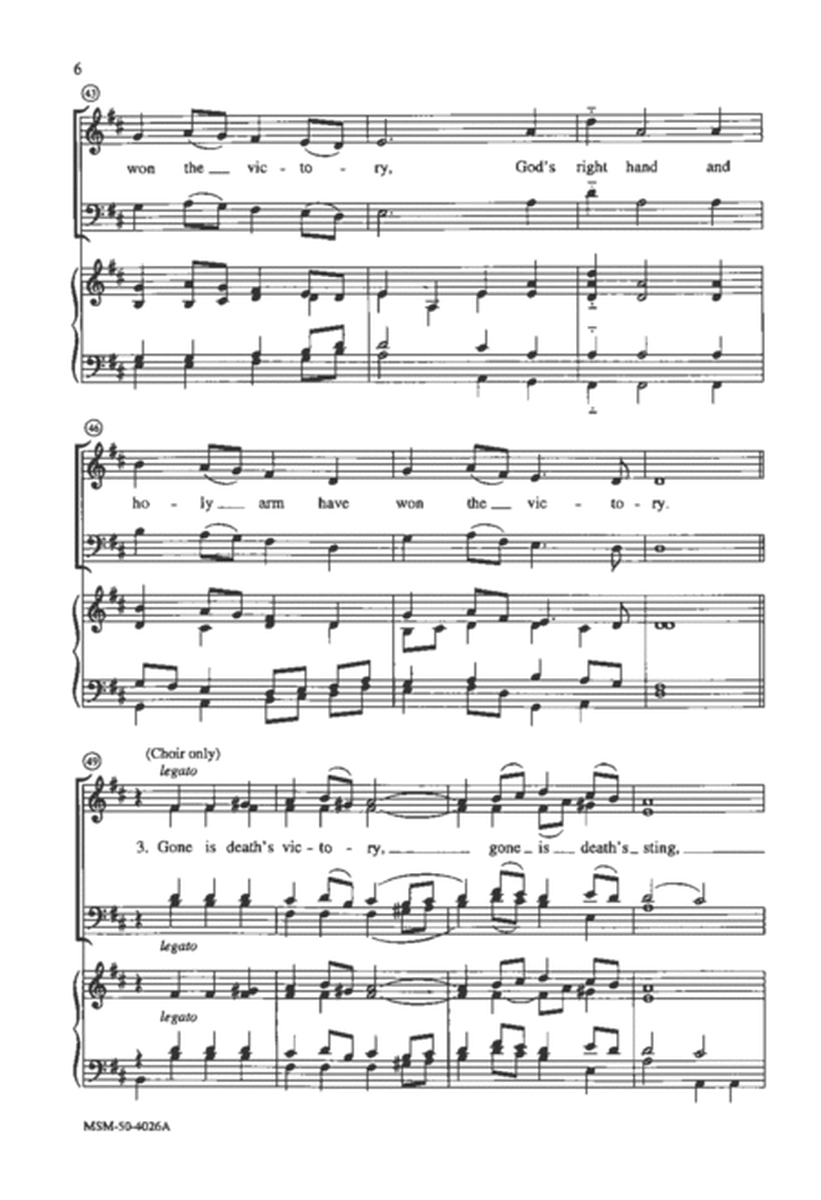 God's Right Hand and Holy Arm (Choral Score) image number null