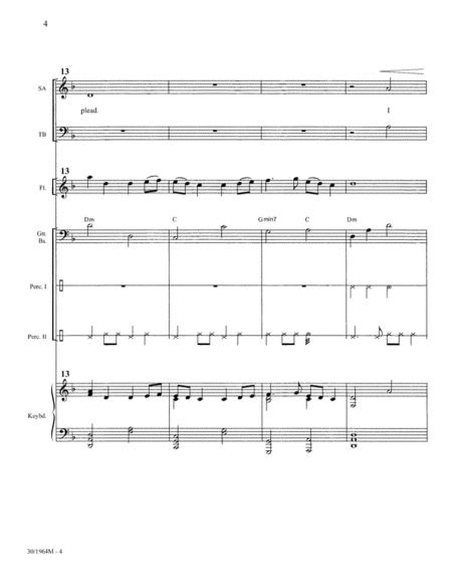 My Faith Has Found a Resting Place - Flute and Rhythm Score and Parts