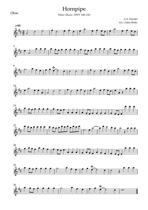 Book cover for Hornpipe (G.F. Handel HWV 348-350) for Oboe Solo