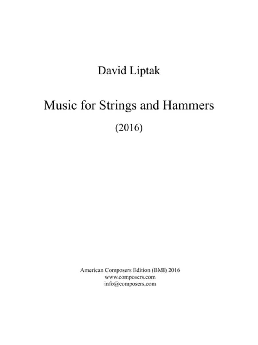 [Liptak] Music for Strings and Hammers