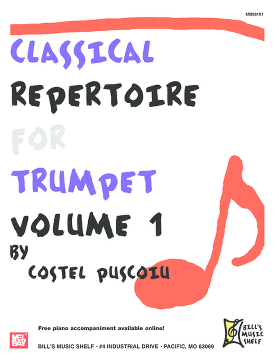 Classical Repertoire for Trumpet, Volume 1