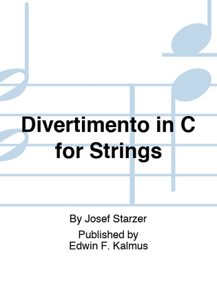 Book cover for Divertimento in C for Strings