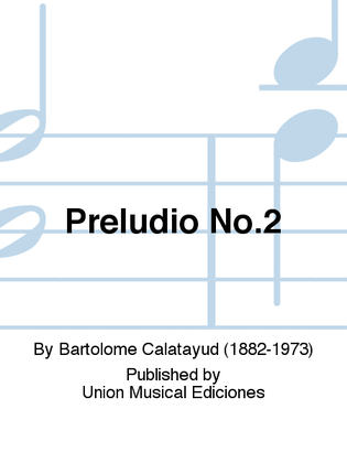 Book cover for Preludio No.2