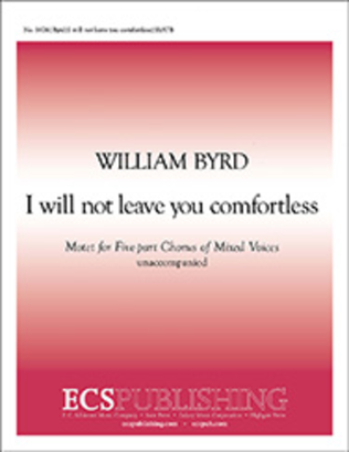 Book cover for I Will Not Leave You Comfortless