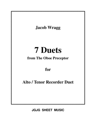 Book cover for Seven Duets for Alto / Tenor Recorders