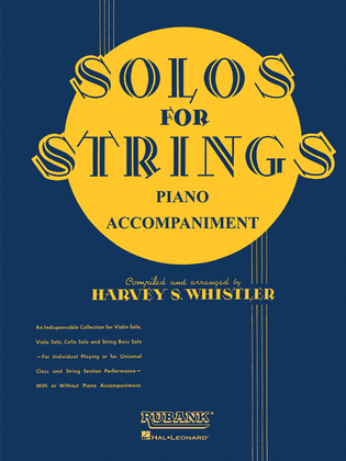 Book cover for Solos For Strings - Piano Accompaniment