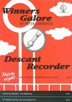Book cover for Winners Galore Descant Recorder