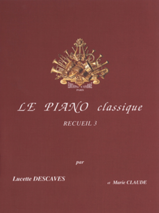 Book cover for Le Piano classique - Volume 3