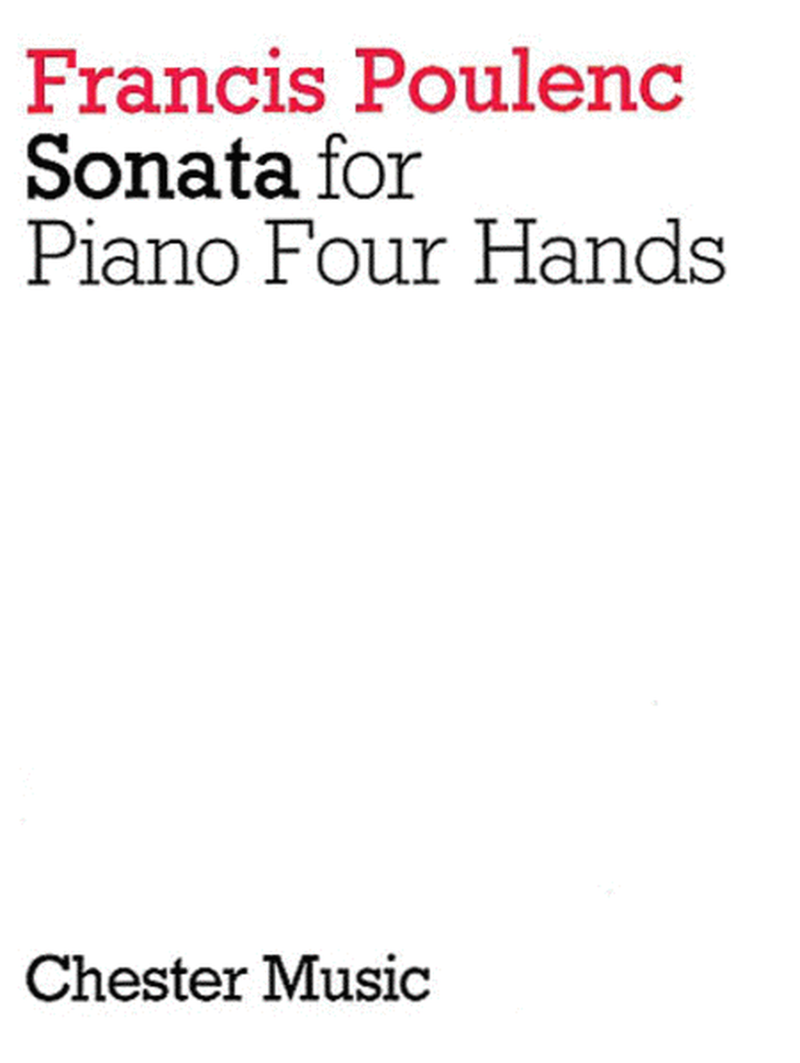 Sonata for Piano 4 Hands