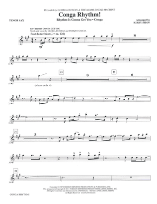 Conga Rhythm: B-flat Tenor Saxophone
