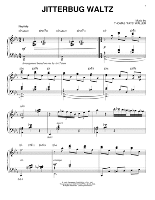 Book cover for Jitterbug Waltz [Stride version] (arr. Brent Edstrom)