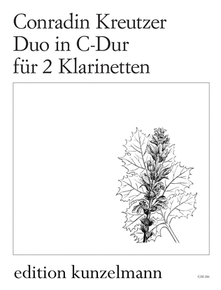Book cover for Duo for 2 clarinets